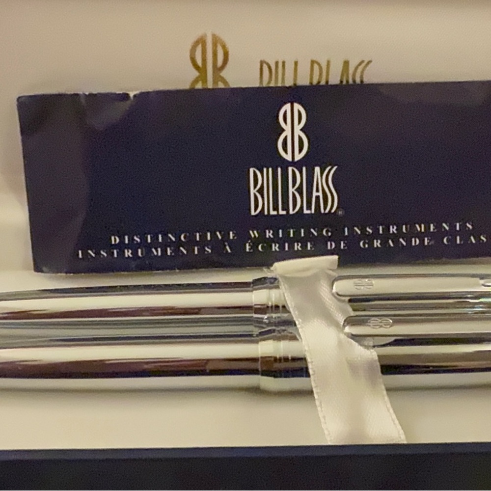 Bill Blass Shiny Silver Writing Instruments